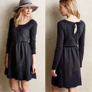NWT Anthropologie Saturday Sunday Ellie Embroidered Long Sleeve Dress